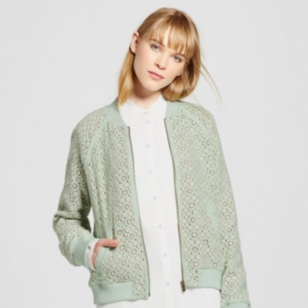 Victoria Beckham for Target Mint Lace Jacket